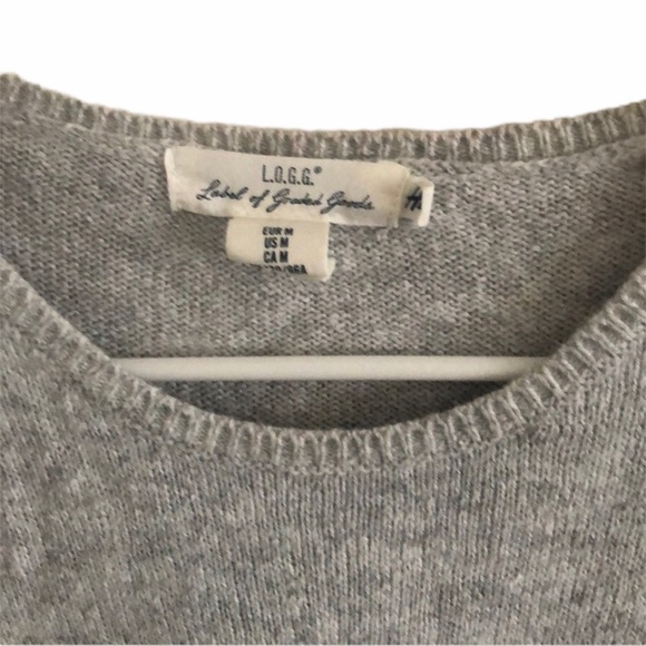 H&M L.O.G.G. Heathered Gray Sweater size medium - Picture 4 of 6